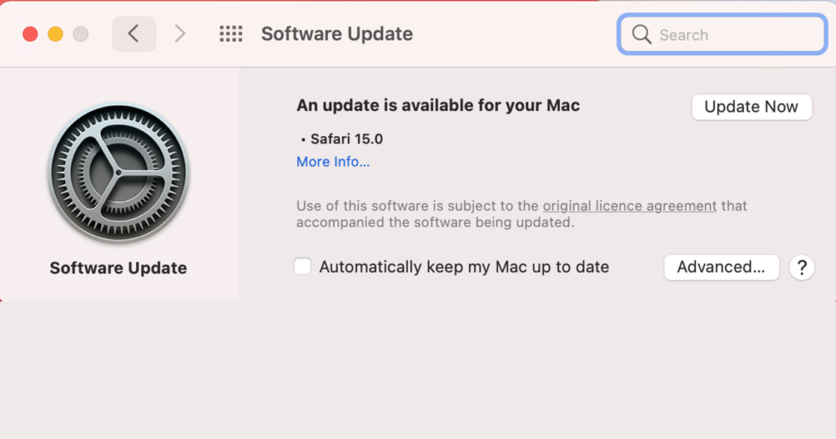 Safari update for macbook